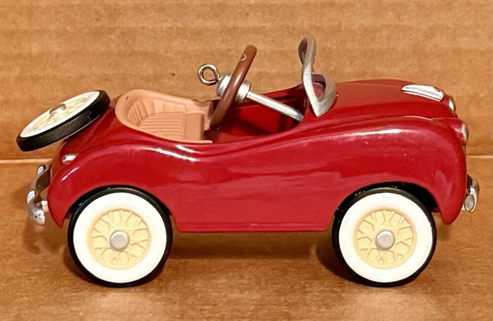 Hallmark Gillham Sport Mini Red Diecast Toy Peddle Car Ornament with Hang Hook